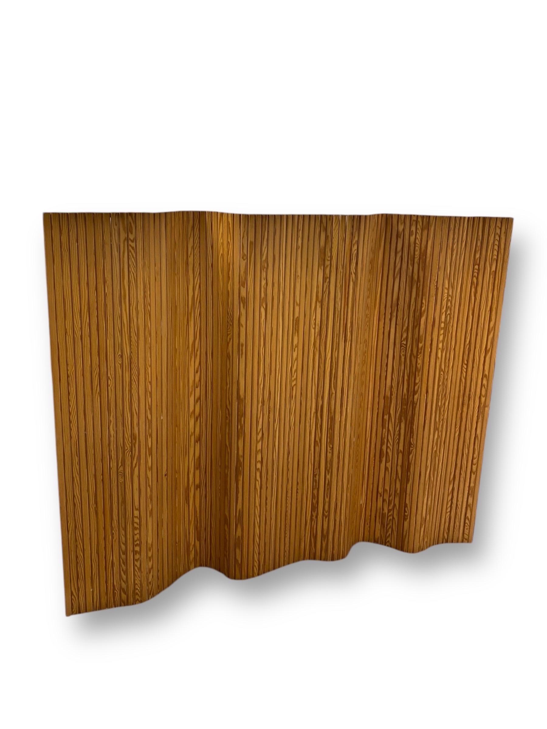 Scandinavo moderno Alvar Aalto, Divisorio in legno per ambienti, schermo 100 in pino, Artek 1960 in vendita