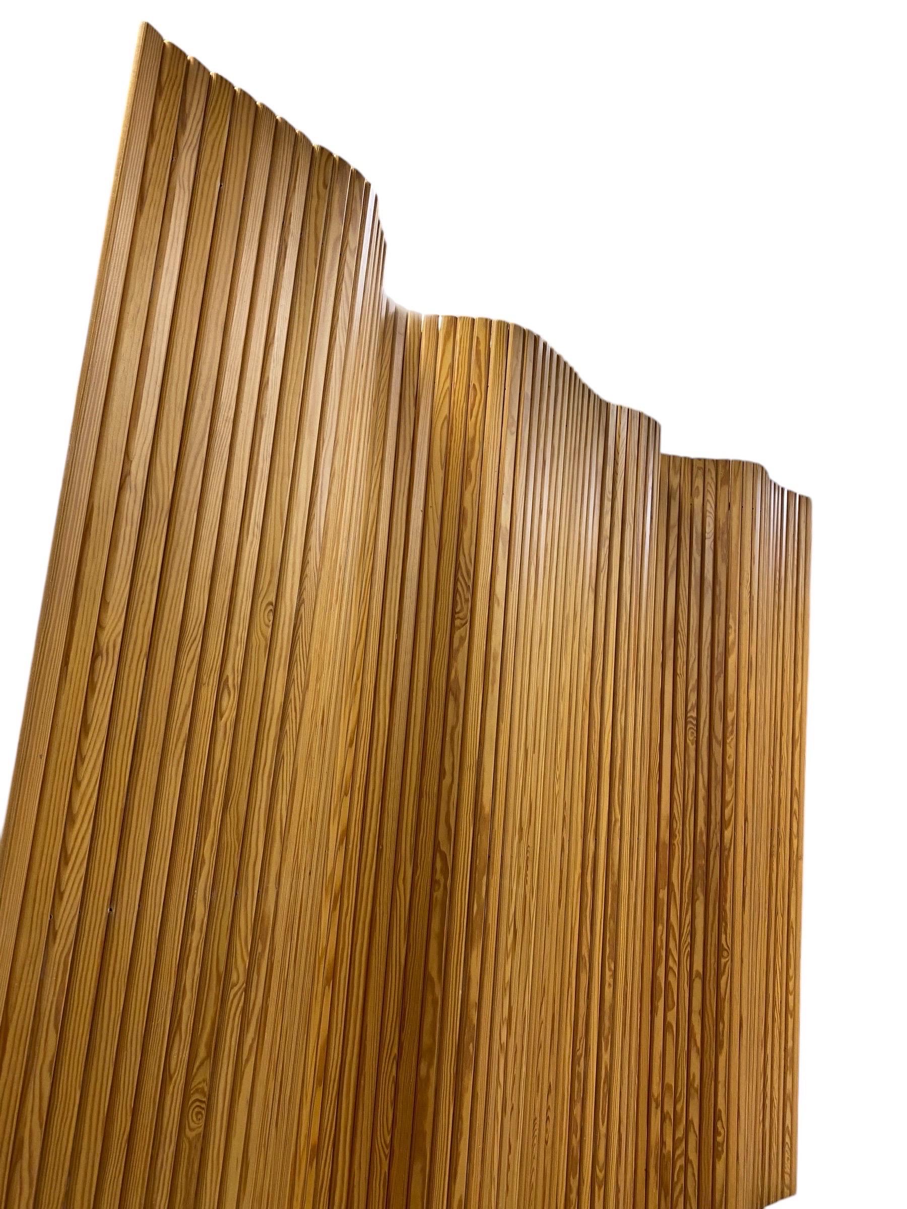 Alvar Aalto, Divisorio in legno per ambienti, schermo 100 in pino, Artek 1960 In condizioni buone in vendita a Helsinki, FI