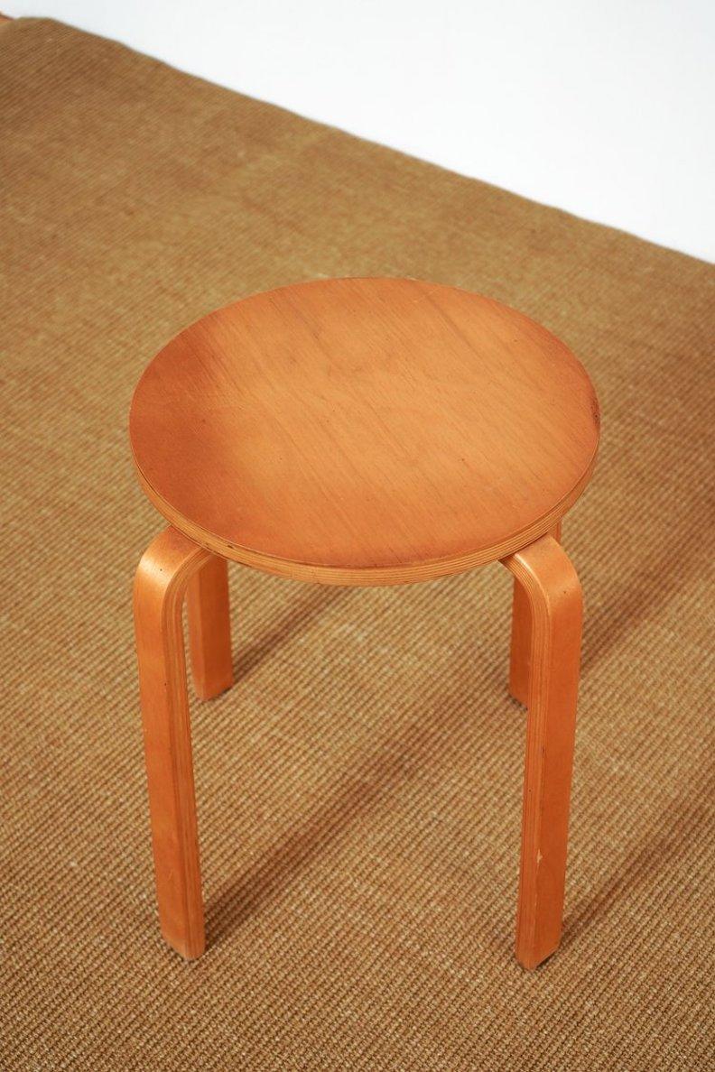 Birch Alvar Aalto Wooden Stacking Stool