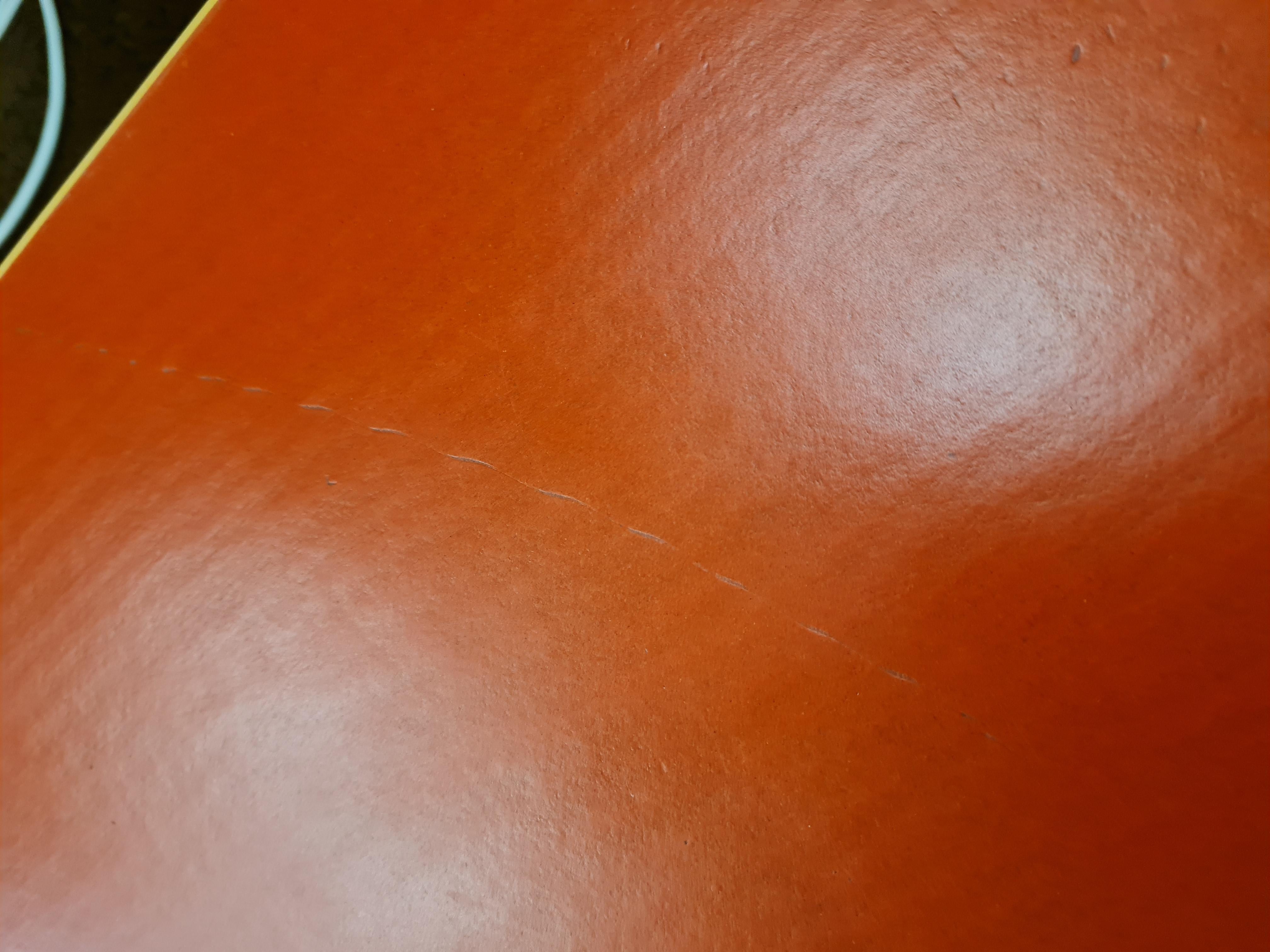 Alvar Aalto-Schreibtisch Modell K81 aus Birke und rotem Linoleum, Artek 1950er Jahre im Angebot 6