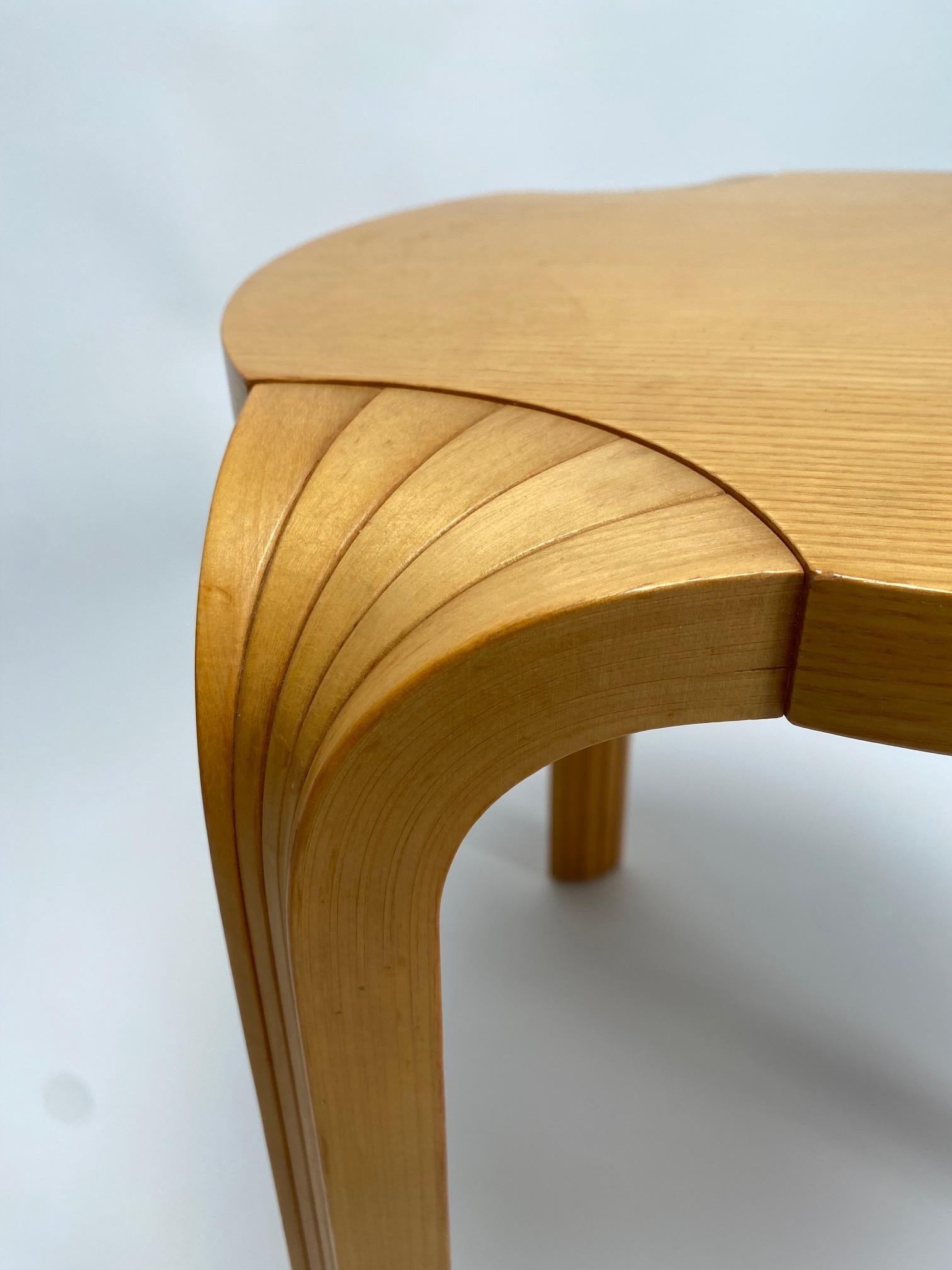 Alvar Aalto X600 Taburete, Artek, 1960s Abedul en venta