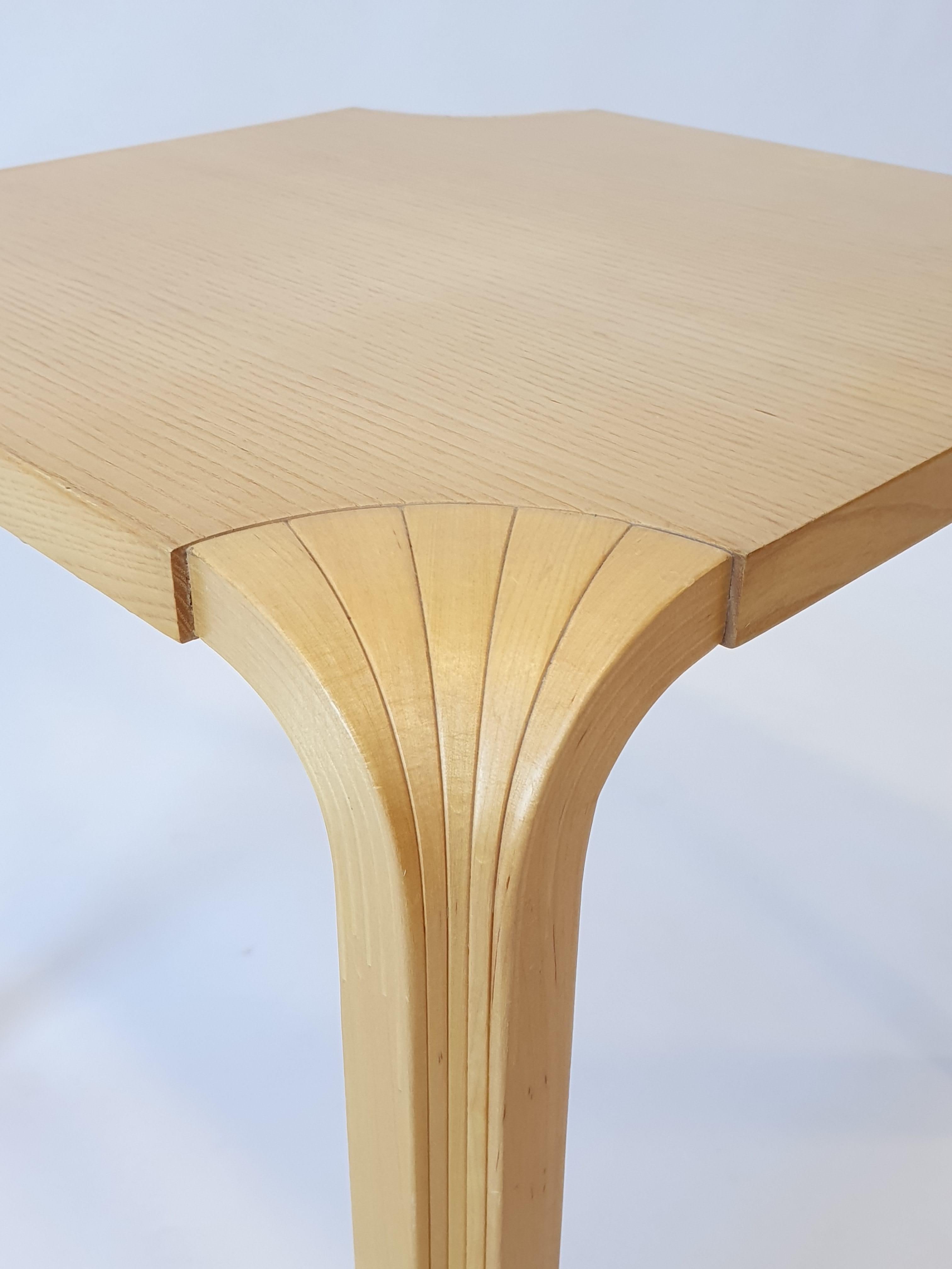 Alvar Aalto X601 stool by Artek In Good Condition In Espoo, FI