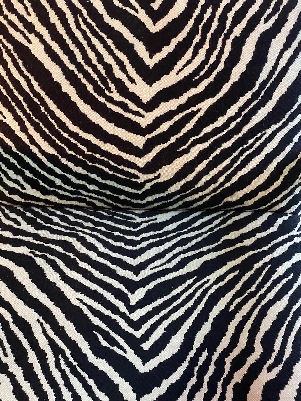 20th Century Alvar Aalto Zebra Tank Chairs Model 400 Pair by Artek, Finland, circa 1970