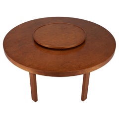 Alvar & Aino Aalto Dining Table with Lazy Susan Model 91 & a91, Finmar, 1933