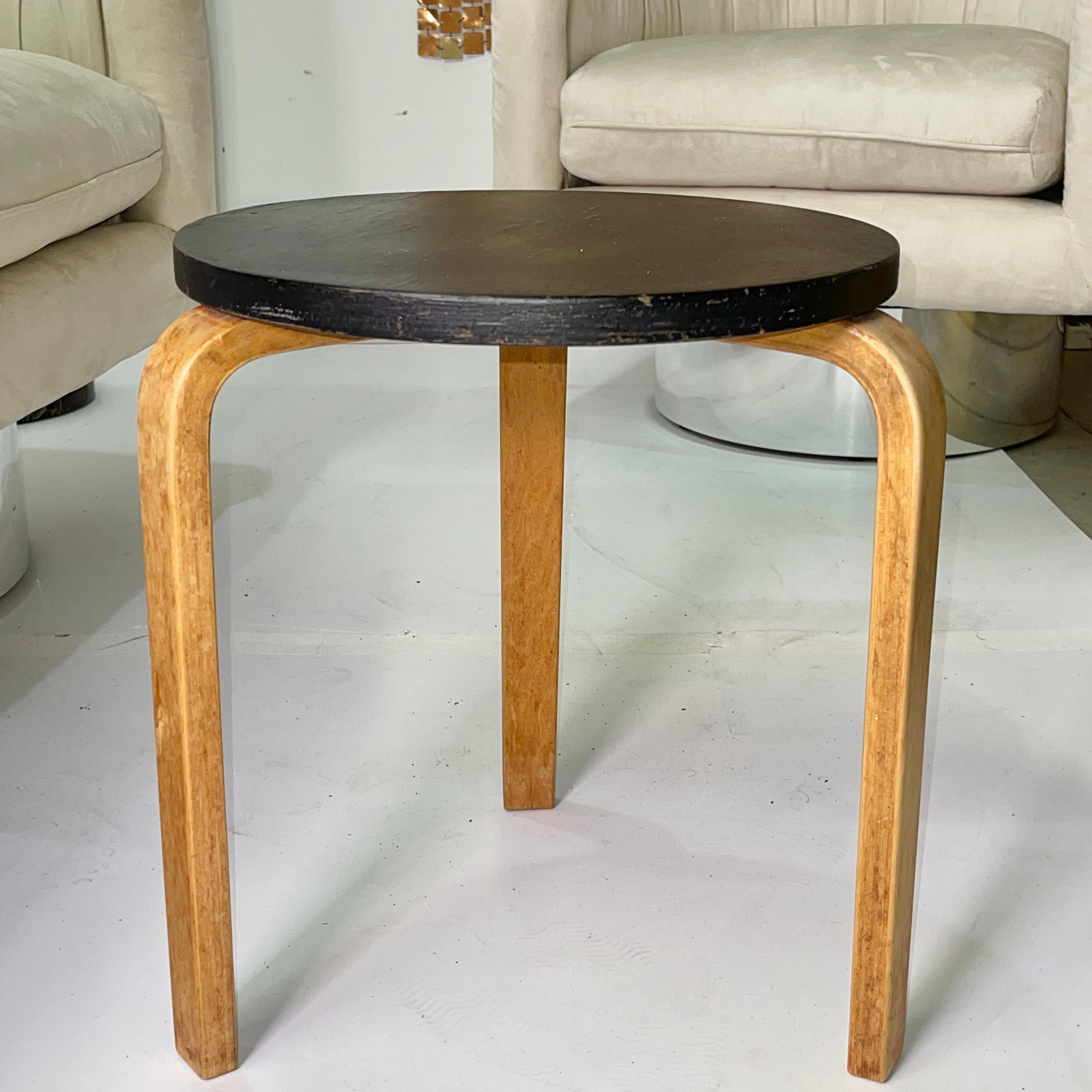 Mid-Century Modern Alvar Alto Model 60 Stacking Stool, Finland