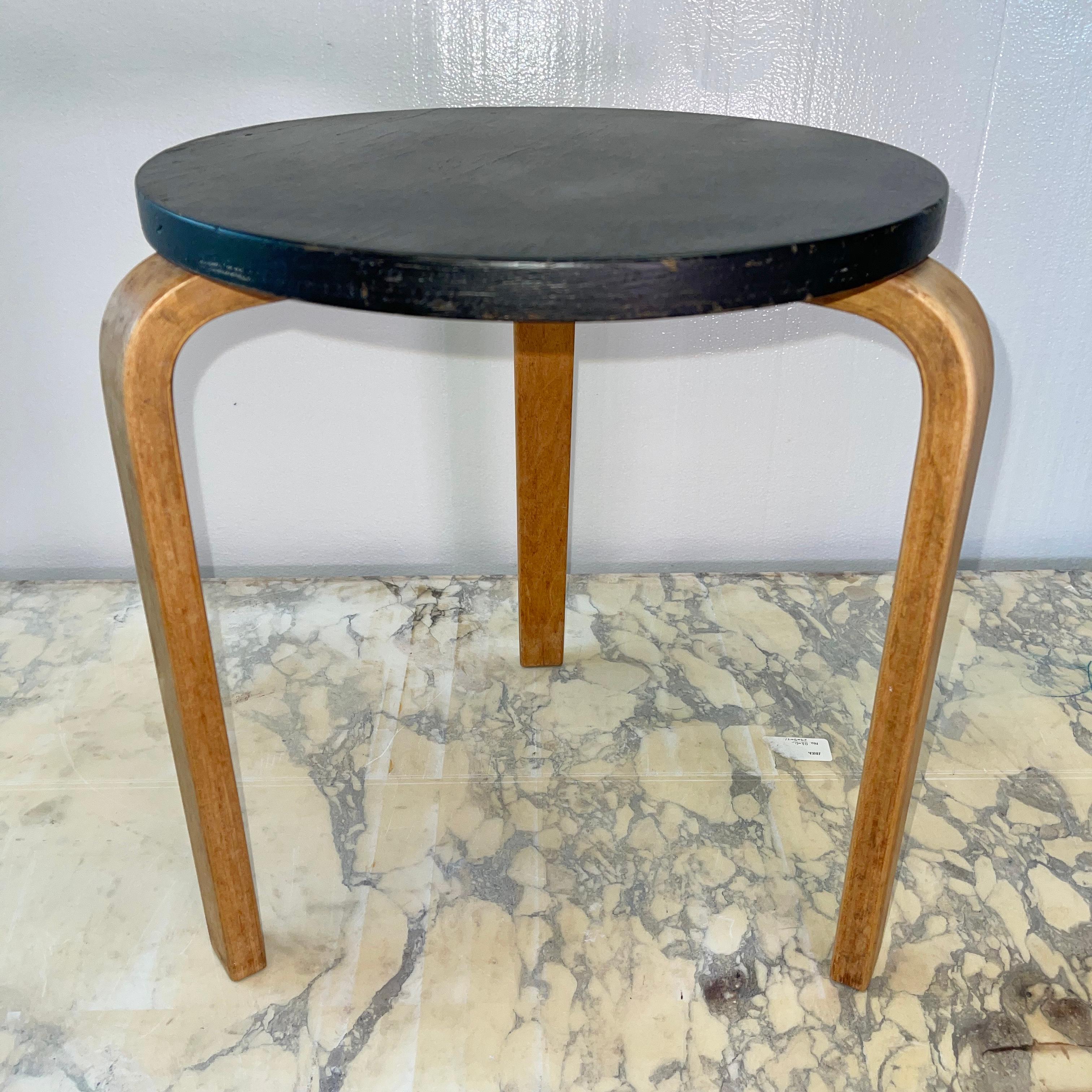 Birch Alvar Alto Model 60 Stacking Stool, Finland