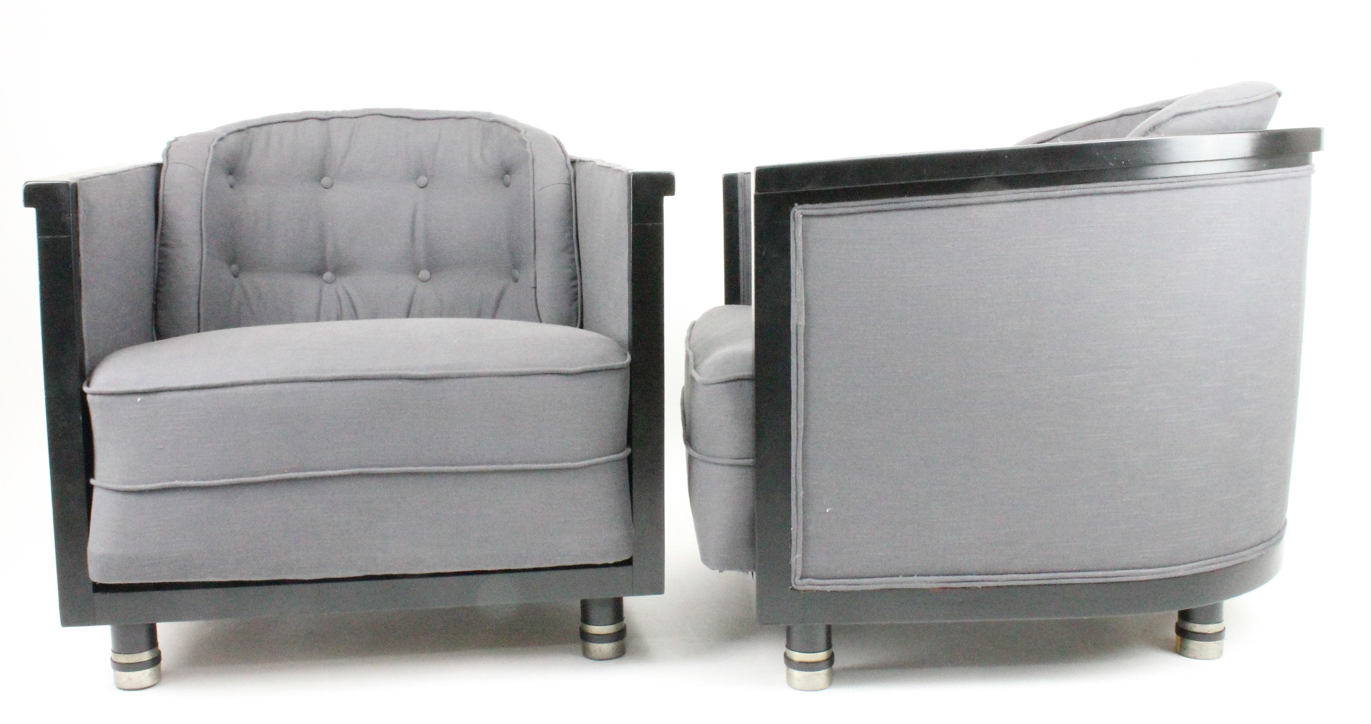 Mid-20th Century Alvar Andersson, Pair of Swedish 1930s Lounge Chairs