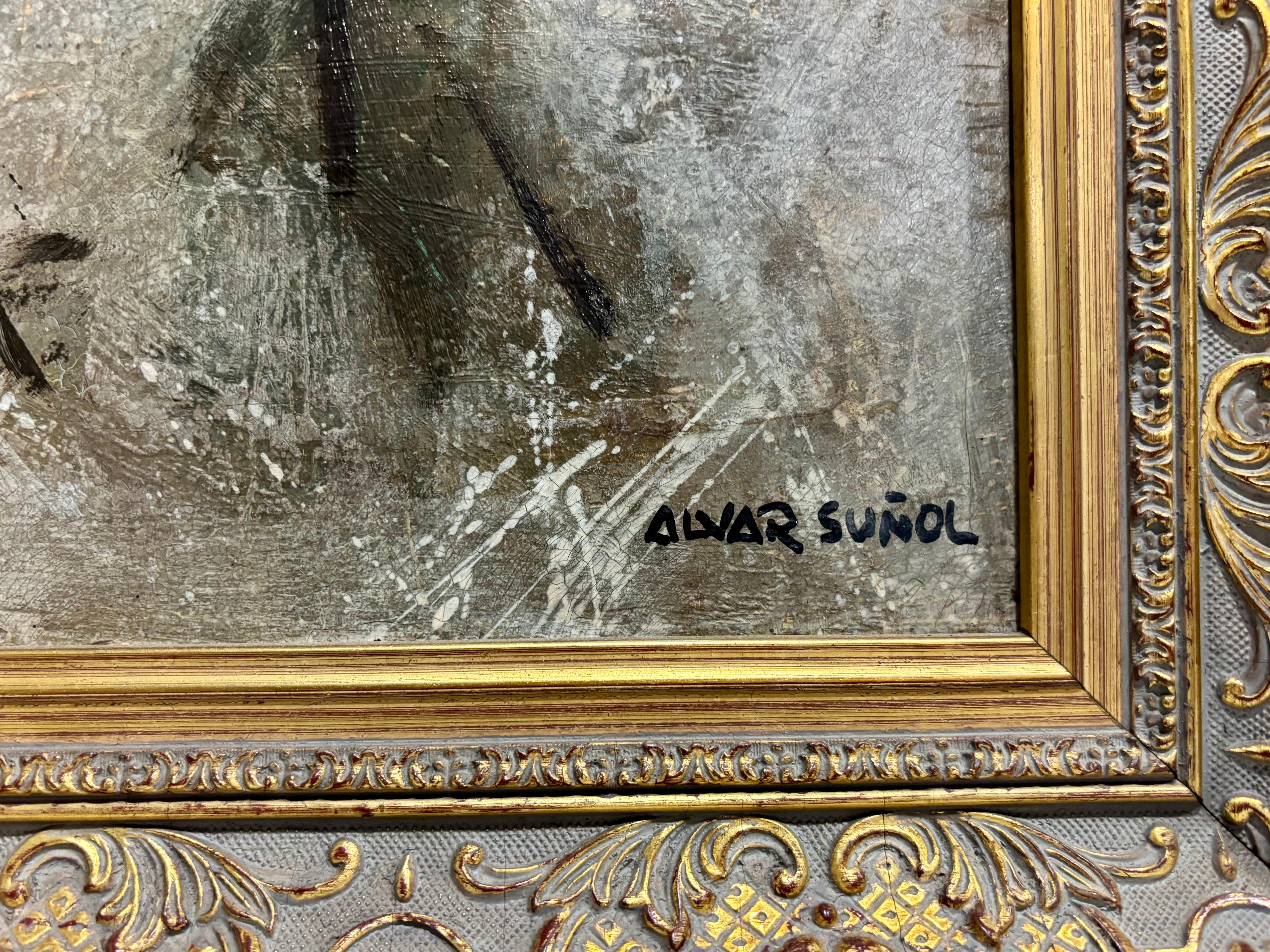 ALVAR SUÑOL- MUJERES CON MANDOLINA - OLEO LIENZO en venta 2