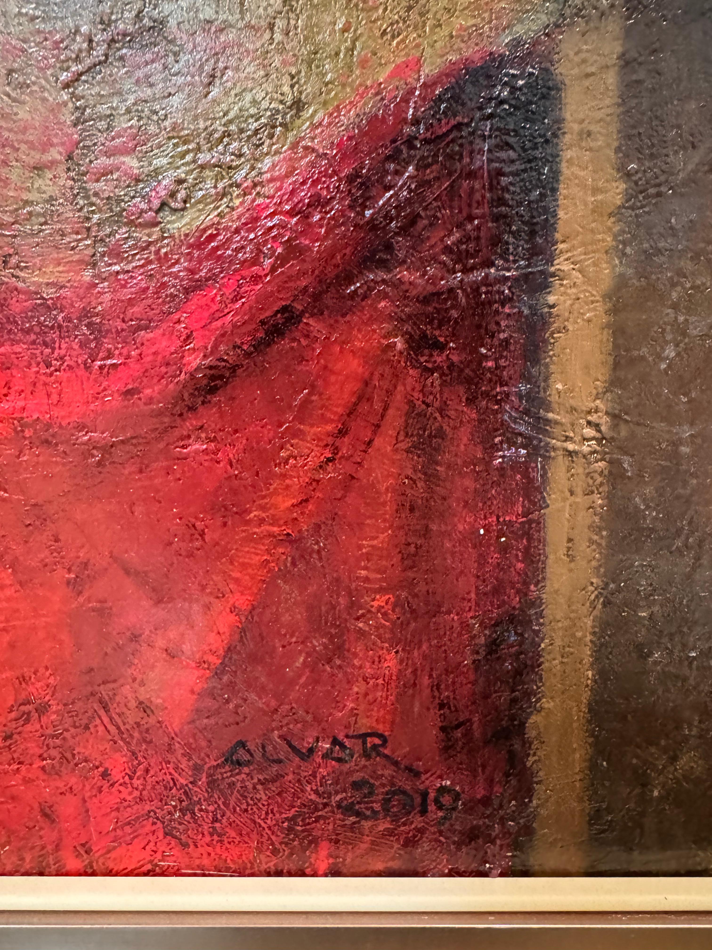 De Piero a Picasso - Black Interior Painting by Alvar Sunol Munoz-Ramos