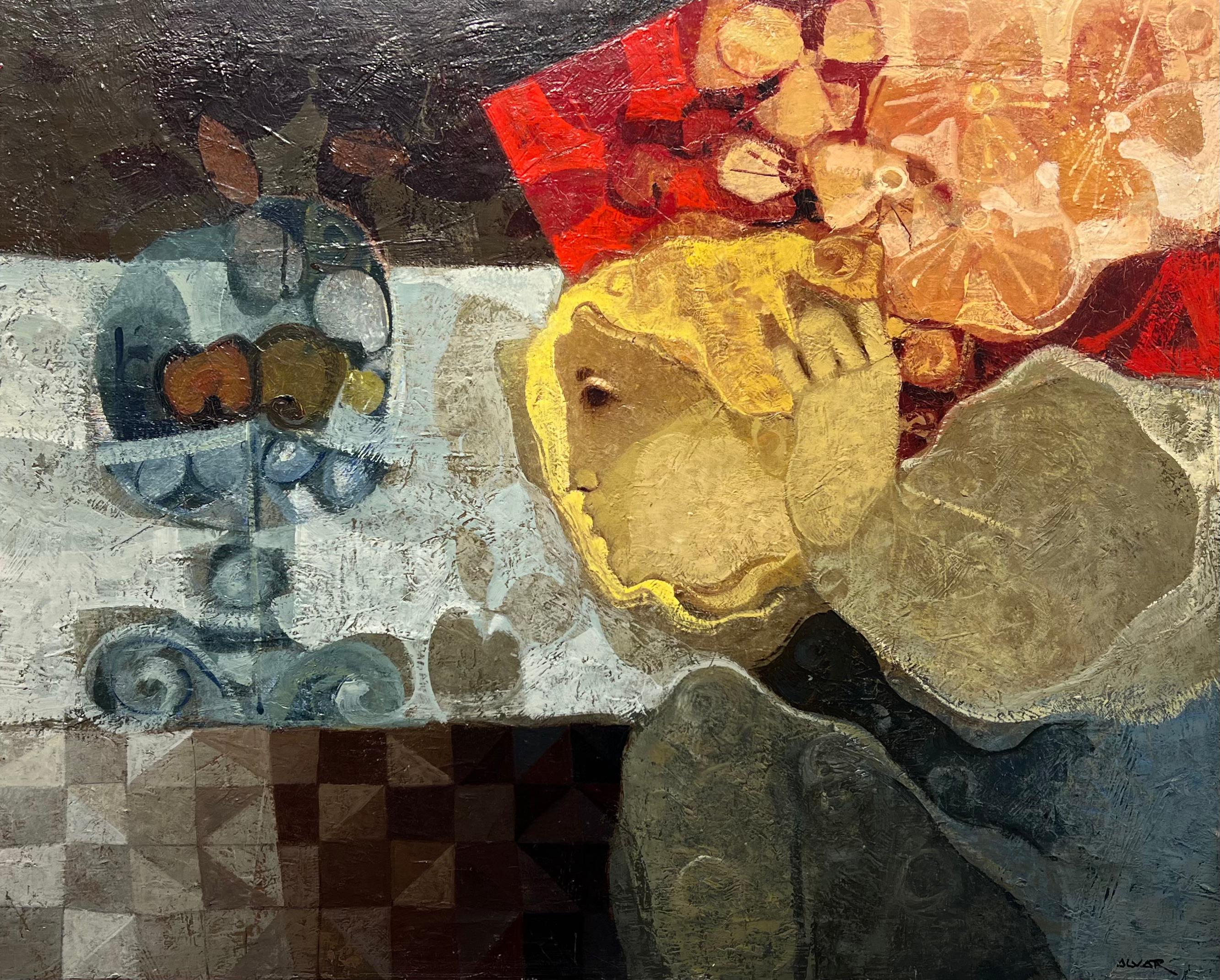 Femme surréaliste huile sur toile
