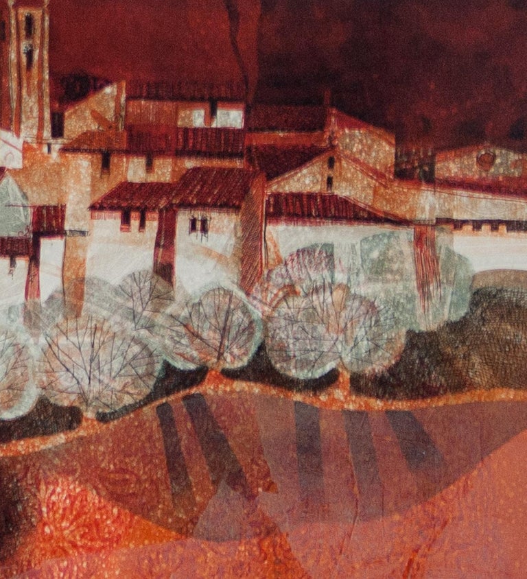 Alvar Sunol MunozRamos Landscape original limited edition lithograph