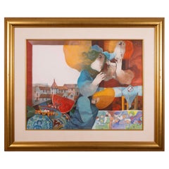 Alvar Suñol Pintora Mexicana Signed Contemporary Embossed Lithograph 107/200