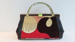 Alvarado Bessi Pucci Era Large 1960s Velvet Handbag