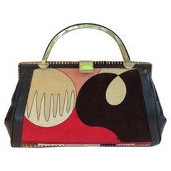 Alvarado Bessi Pucci Era Large 1960s Velvet Handbag