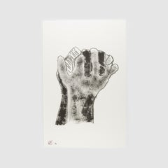 Grandma's Hands Alvaro Barrington Human Figure Limited Edition Print Black White
