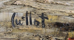 Bateaux, Beach Scene Modern Oil Painting by Alvaro Guillot