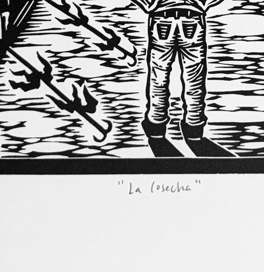 La Cosecha - Landscape Print Negro de Alvaro Marquez