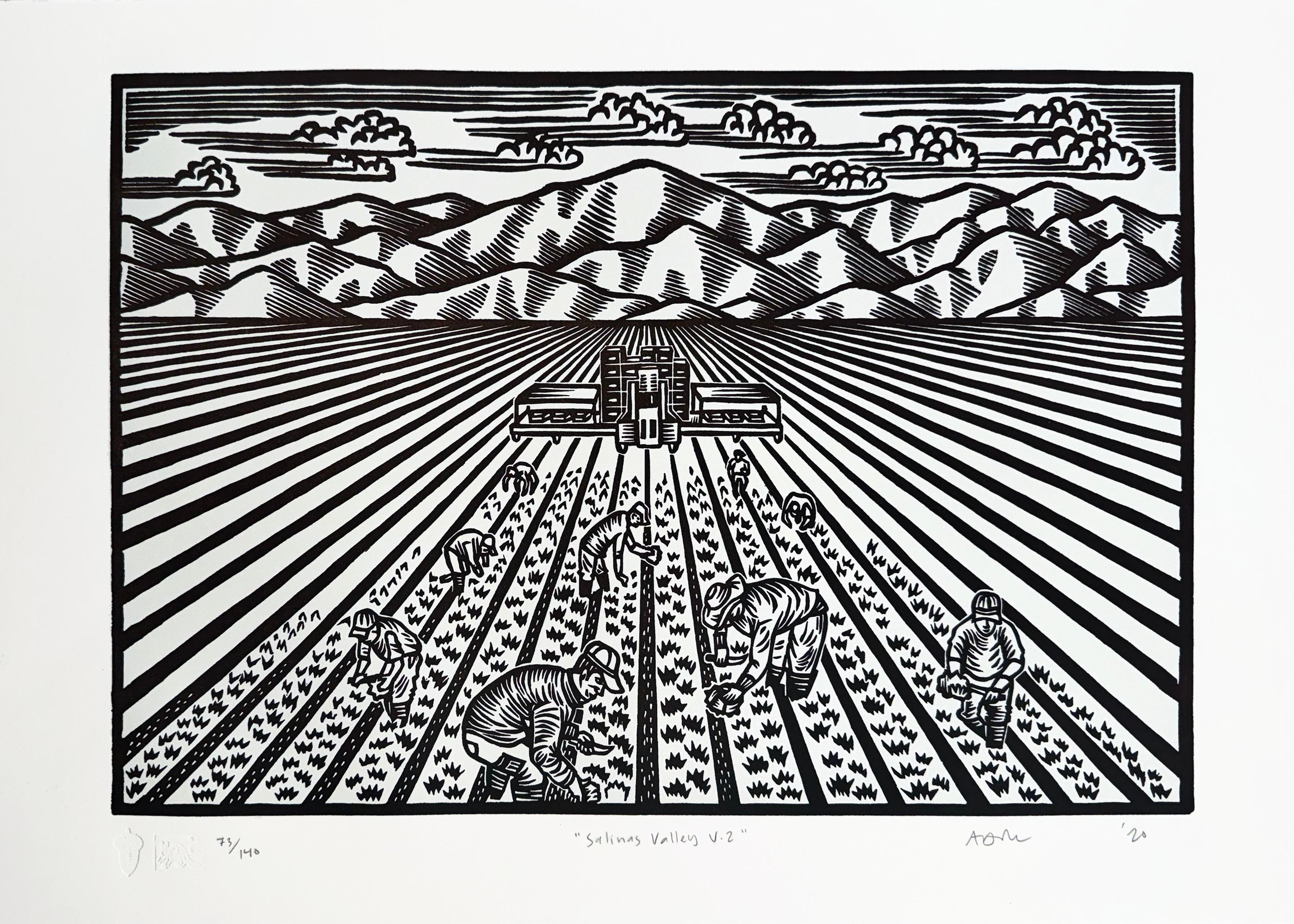 Salinas Valley V.2 (letterpress editon) - Print by Alvaro Marquez