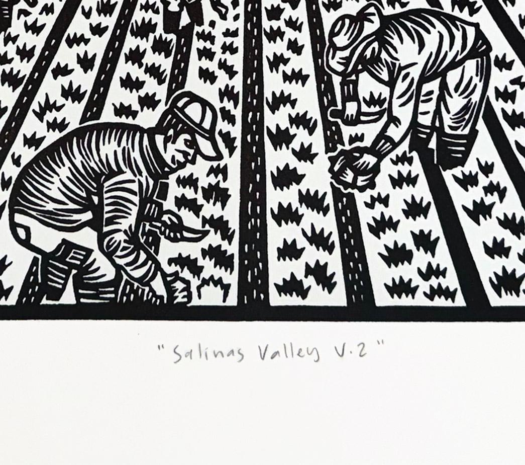 Salinas Valley V.2 (letterpress editon) - Black Figurative Print by Alvaro Marquez