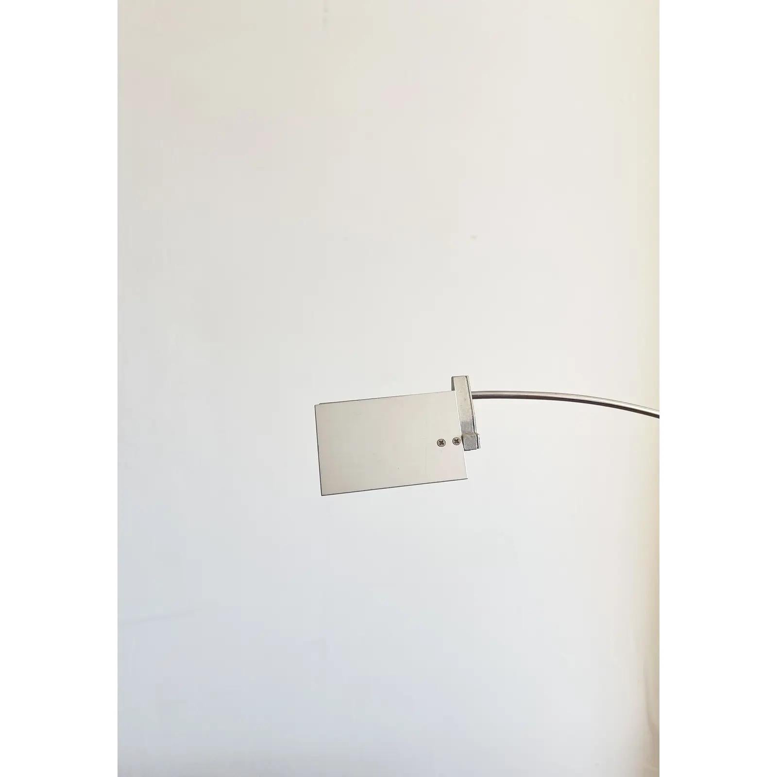 Alvaro Siza Fontana Arte Falena Italian Table Lamp in Chromed Metal, Designed in For Sale 4