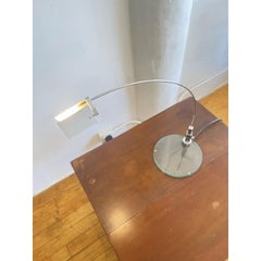 Alvaro Siza Fontana Arte Falena Italian Table Lamp in Chromed Metal, Designed in