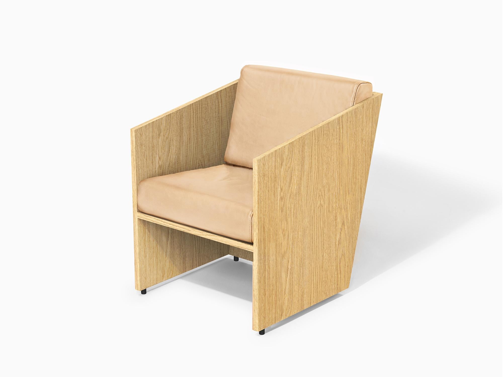 Álvaro Siza Vieira - Poltrona in Wood Wood e pelle naturale - pezzo unico in vendita 1