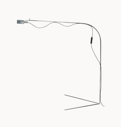Alvaro Siza Vieira, Flamingo Lamp, Chromed Iron Rod, Spain, Modern