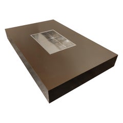 Table basse Alveo de Willy Rizzo, années 1970