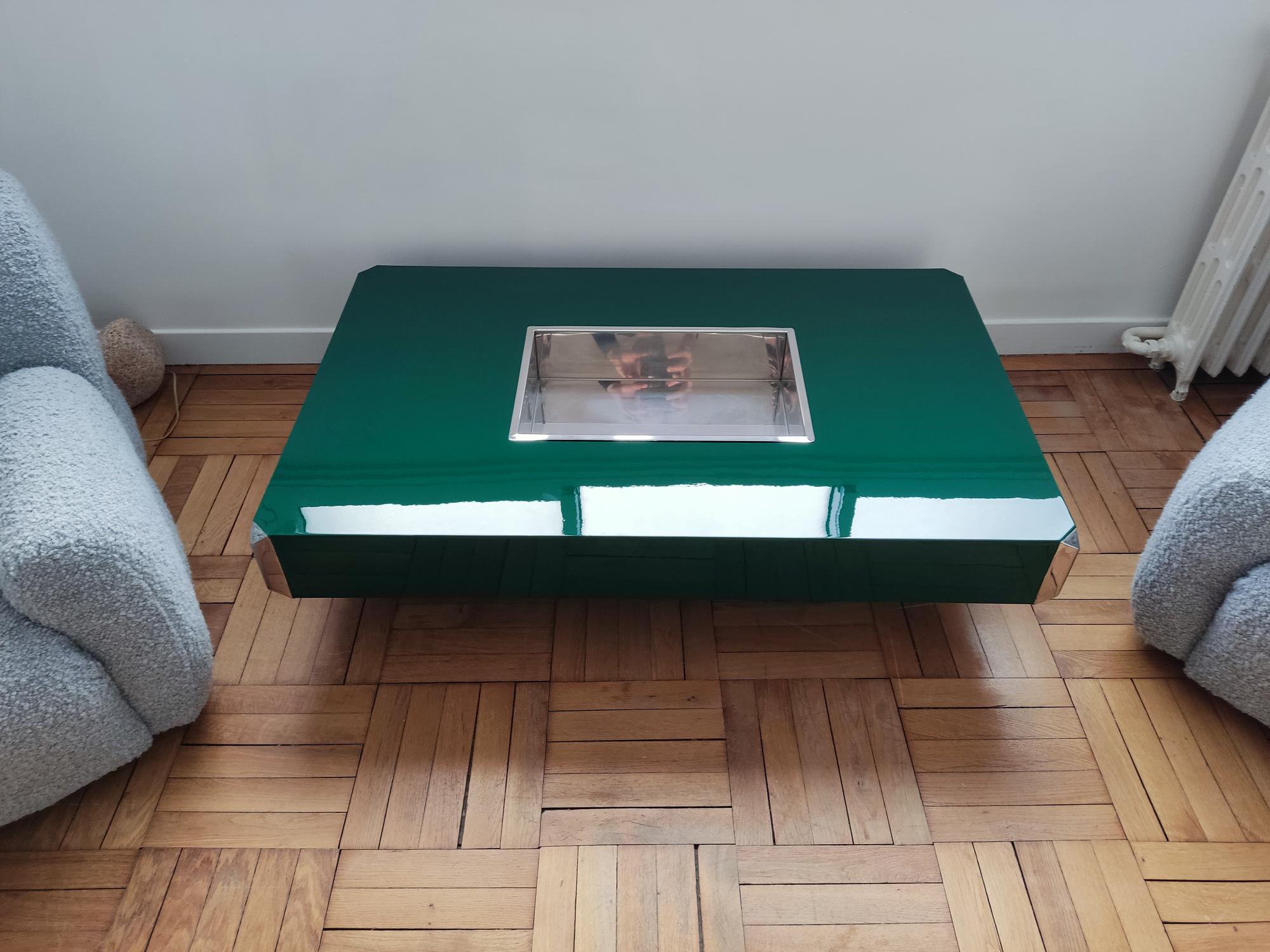 Alveo coffee table by Willy Rizzo for Mario Sabot 7