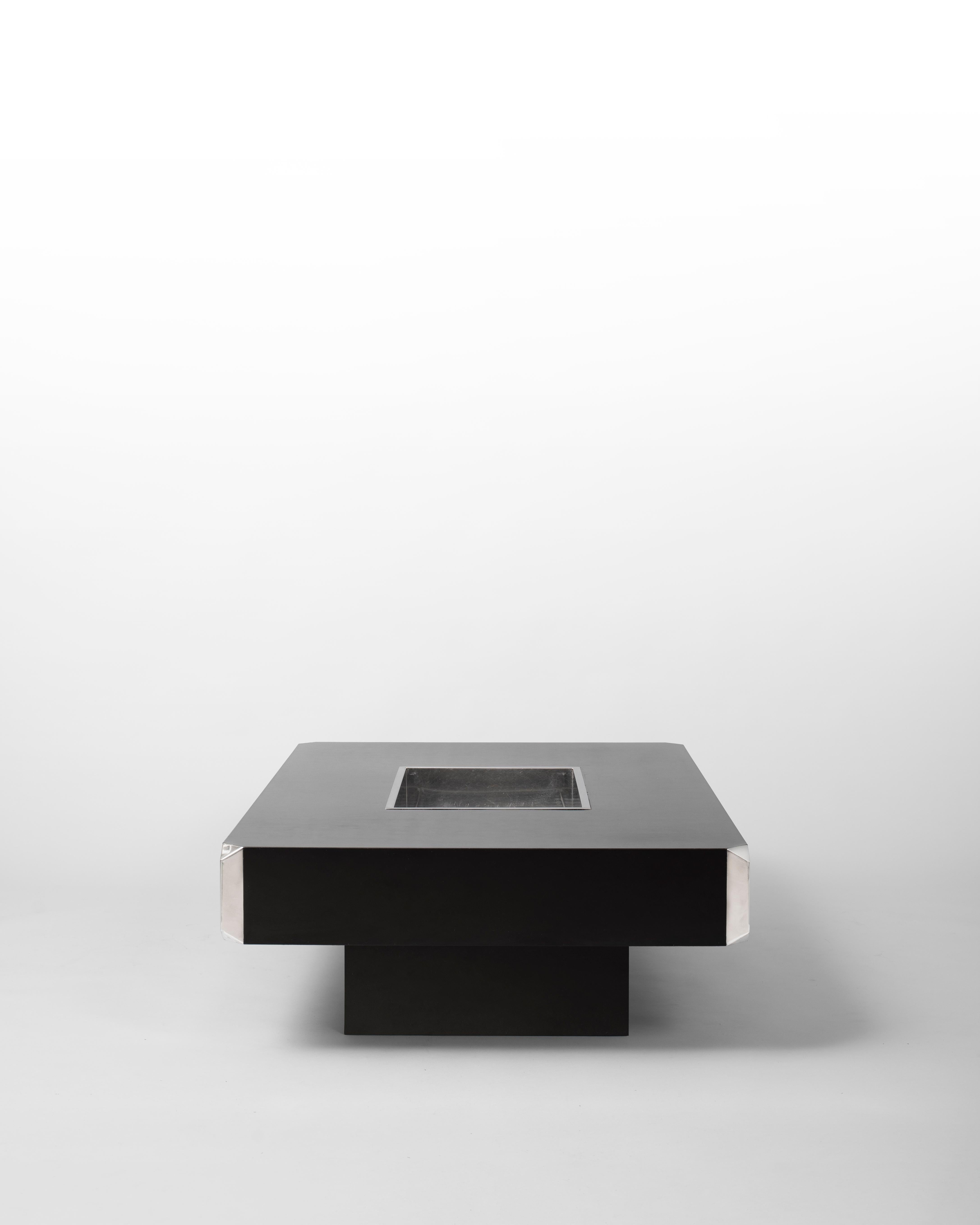Hollywood Regency Alveo Coffee Table, Willy Rizzo, Mario Sabot
