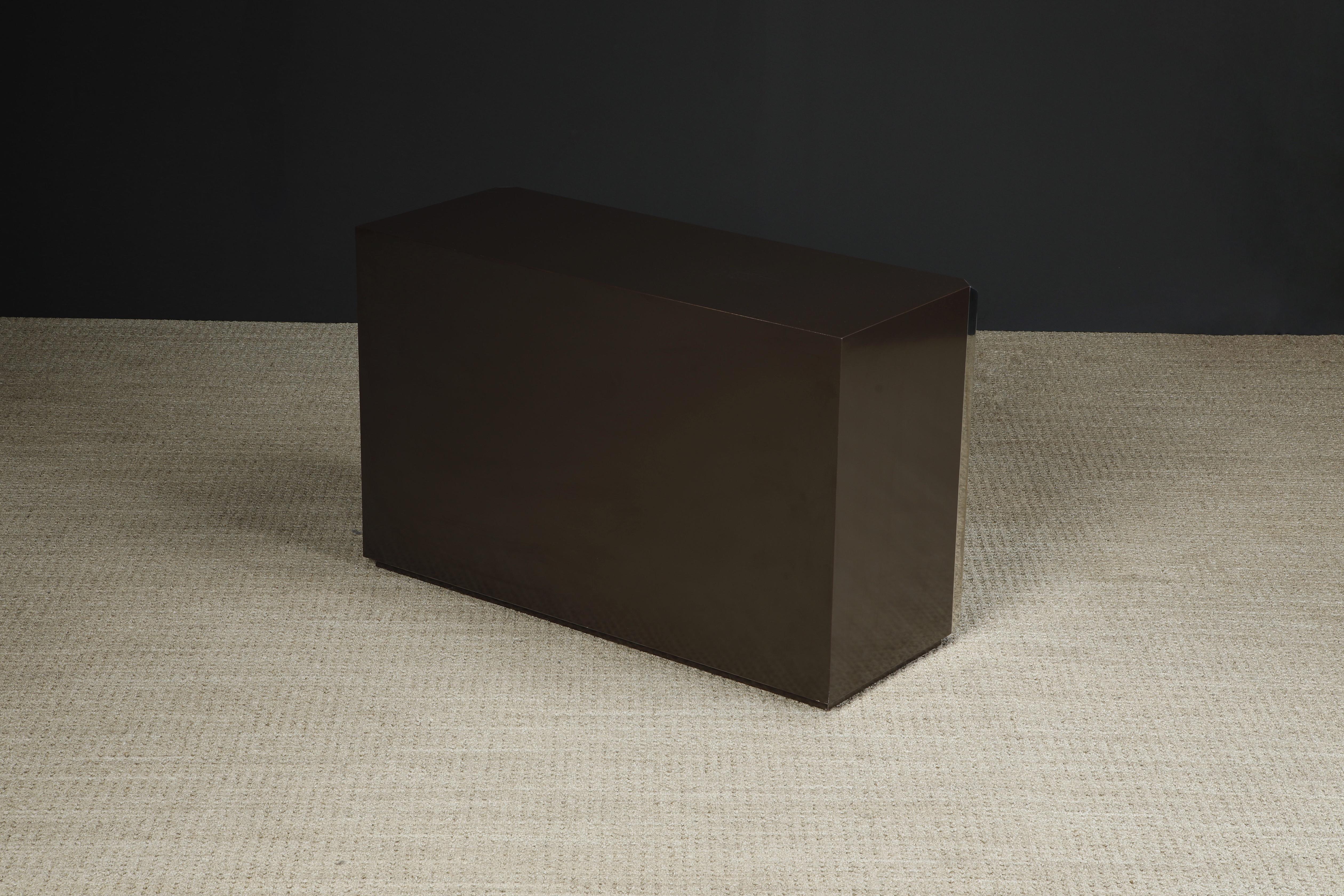 Meuble d'appoint 'Alveo' par Willy Rizzo pour Mario Sabot, circa 1970 Italie Bon état - En vente à Los Angeles, CA