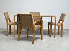 Alver Aalto Dining Table and Four Chairs