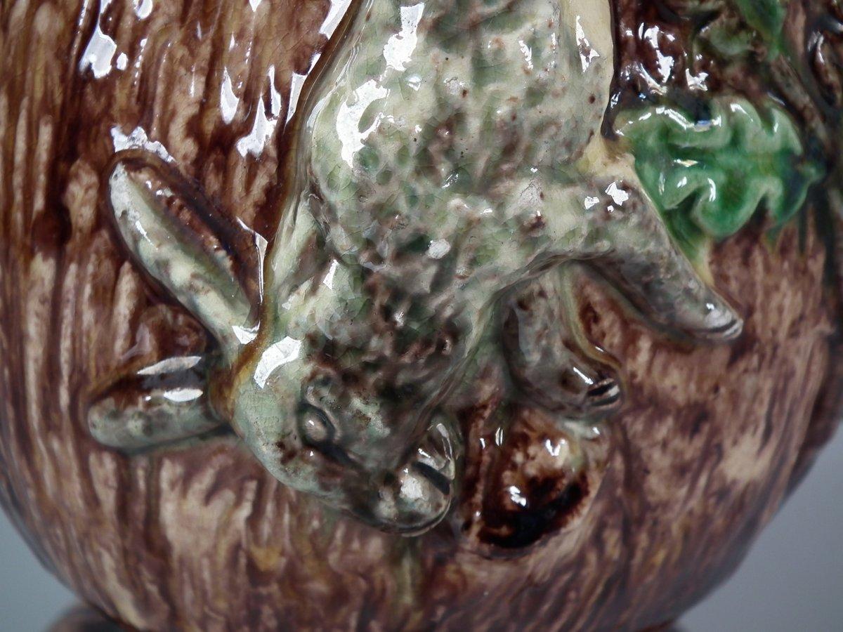 Alves Majolica Palissy Hare & Hound Coffee or Teapot 10