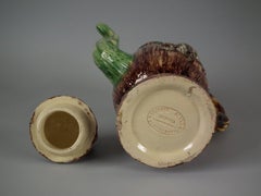 Alves Majolica Palissy Hare & Hound Coffee or Teapot
