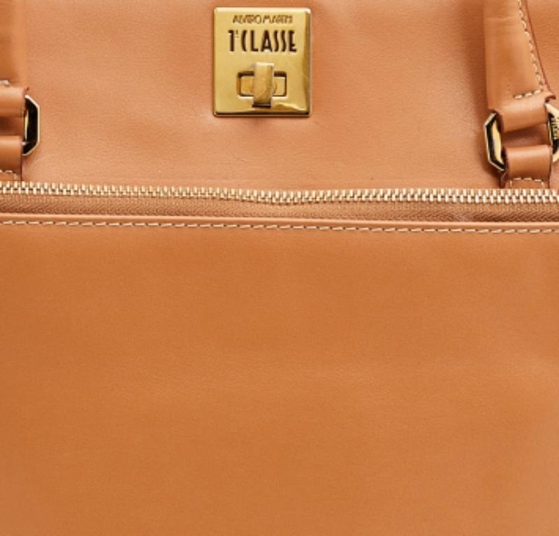 Alviero Martini 1A Classe Bolso de piel beige en venta 3