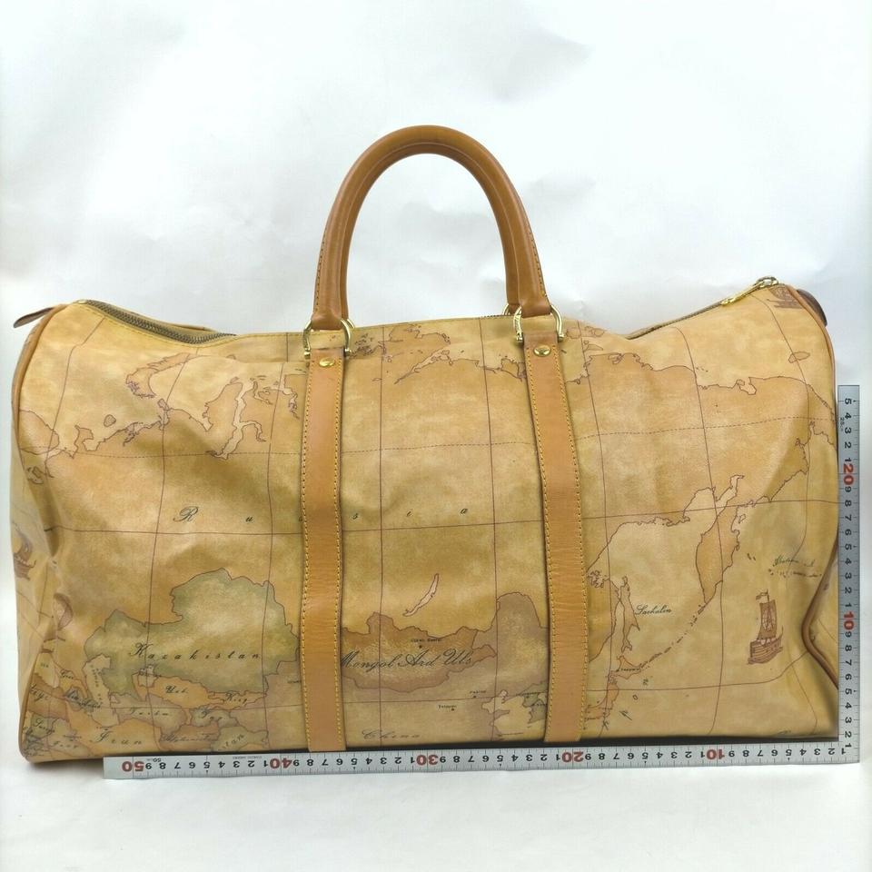 Orange Alviero Martini Prima Classe Atlas Map Boston Duffle Travel Bag 861526