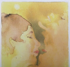 Ecstasy, Modern Monoprint by Alvin Carl Hollingsworth