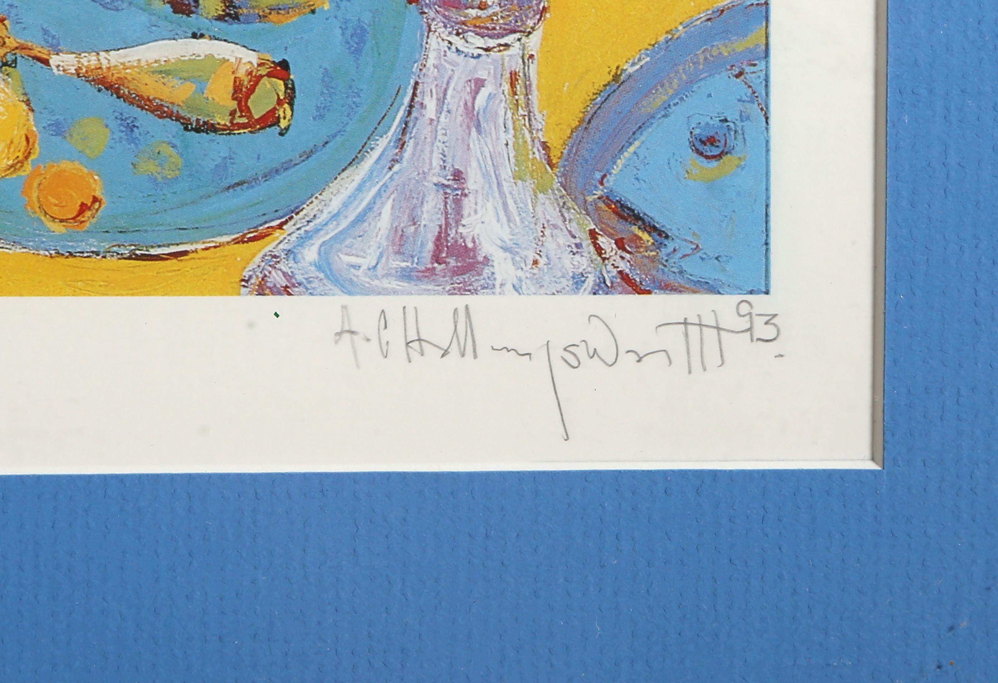 La Última Cena Revisitada, litografía moderna de Alvin Carl Hollingsworth - Print Moderno de Alvin C. Hollingsworth
