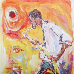 Le Jazz Hot, Modern Hand-Colored Lithograph by Alvin Carl Hollingsworth