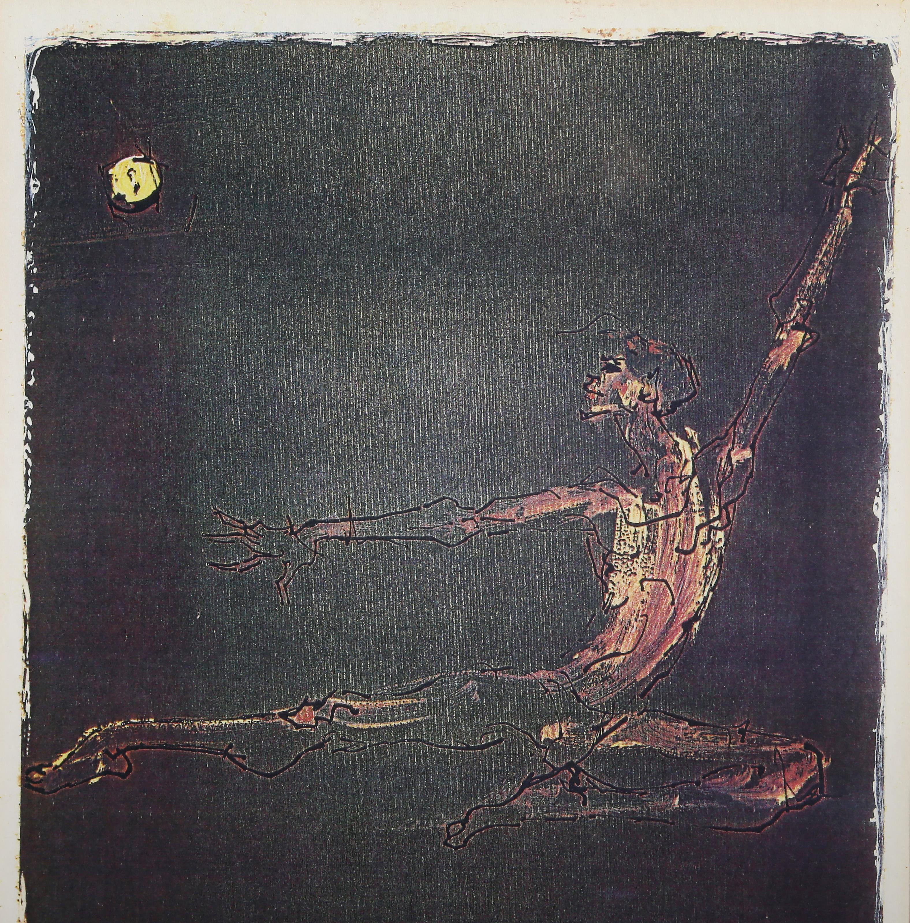 Salto, litografía moderna de Alvin Carl Hollingsworth - Print de Alvin C. Hollingsworth