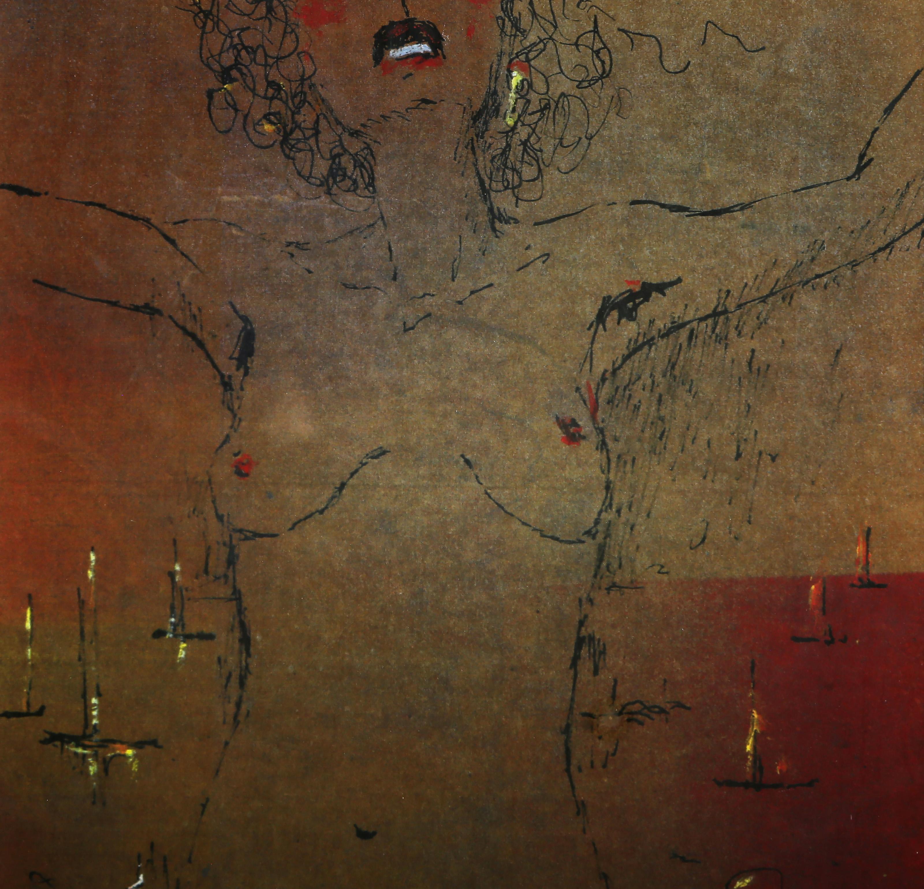 Desnudo nº 3, Litografía moderna de Alvin Carl Hollingsworth - Print de Alvin C. Hollingsworth