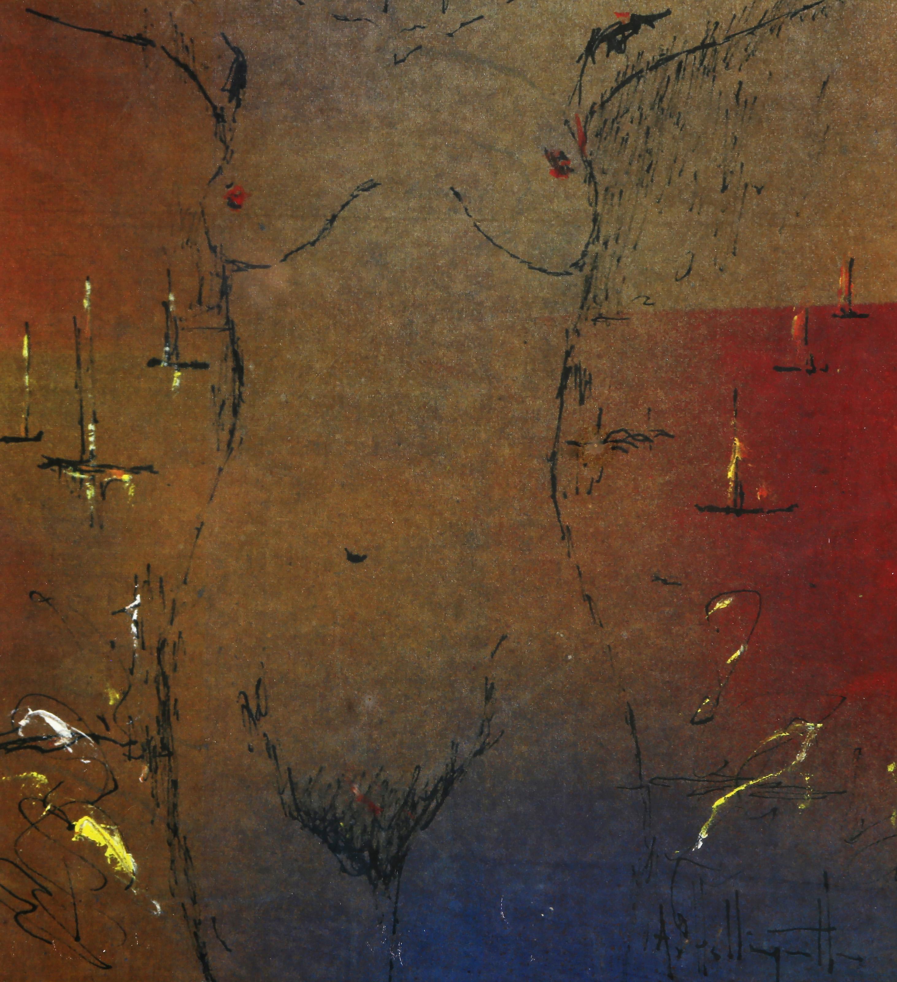 Desnudo nº 3, Litografía moderna de Alvin Carl Hollingsworth - Print Moderno de Alvin C. Hollingsworth