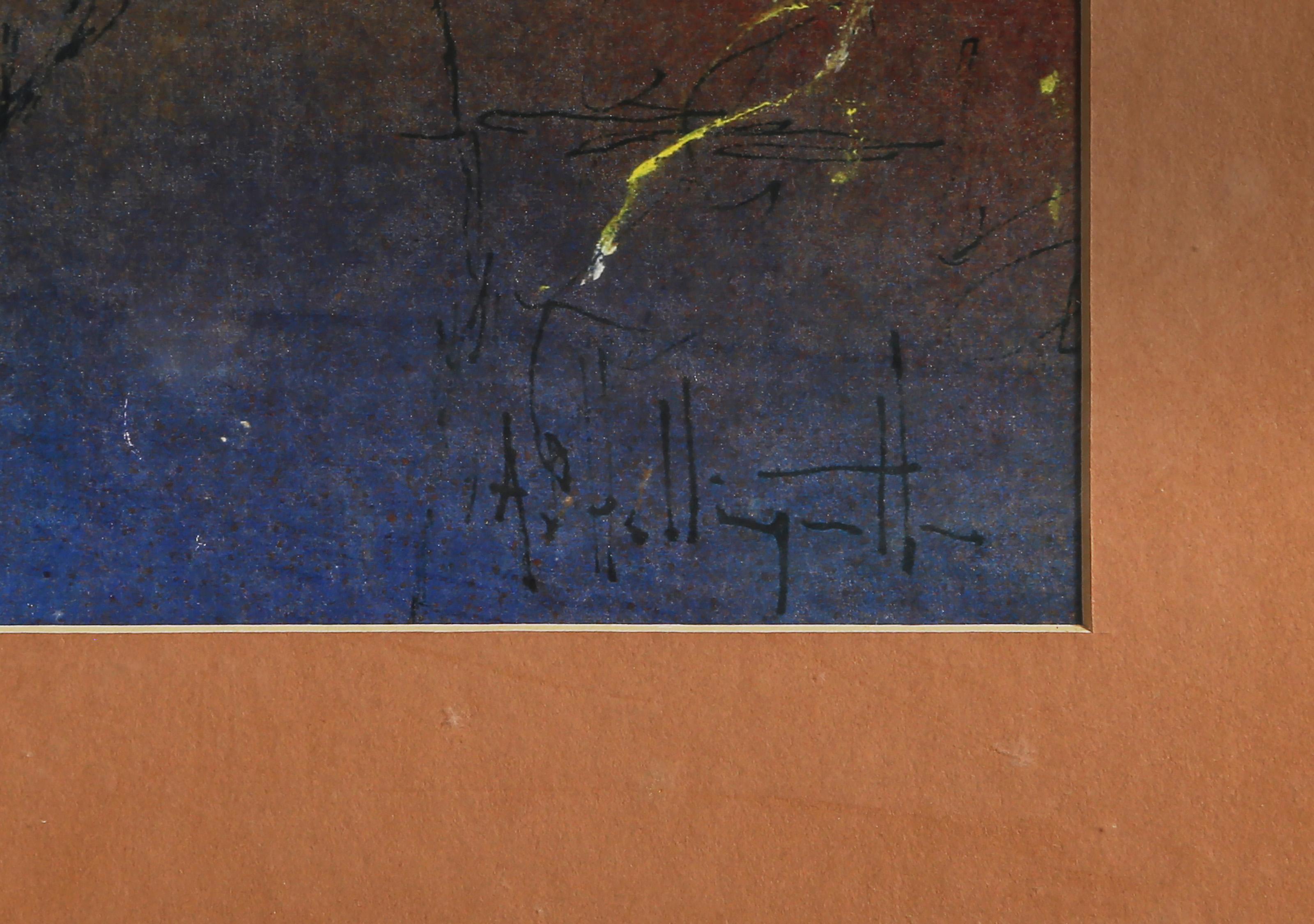Desnudo nº 3, Litografía moderna de Alvin Carl Hollingsworth - Nude Print Marrón de Alvin C. Hollingsworth