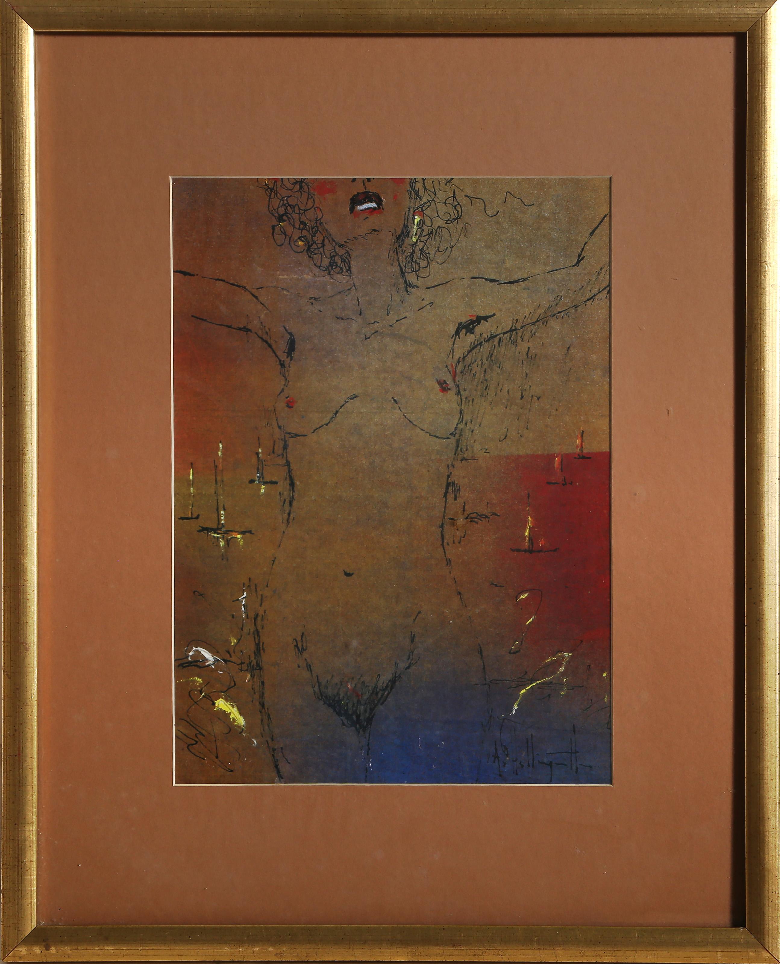 Nude Print de Alvin C. Hollingsworth - Desnudo nº 3, Litografía moderna de Alvin Carl Hollingsworth