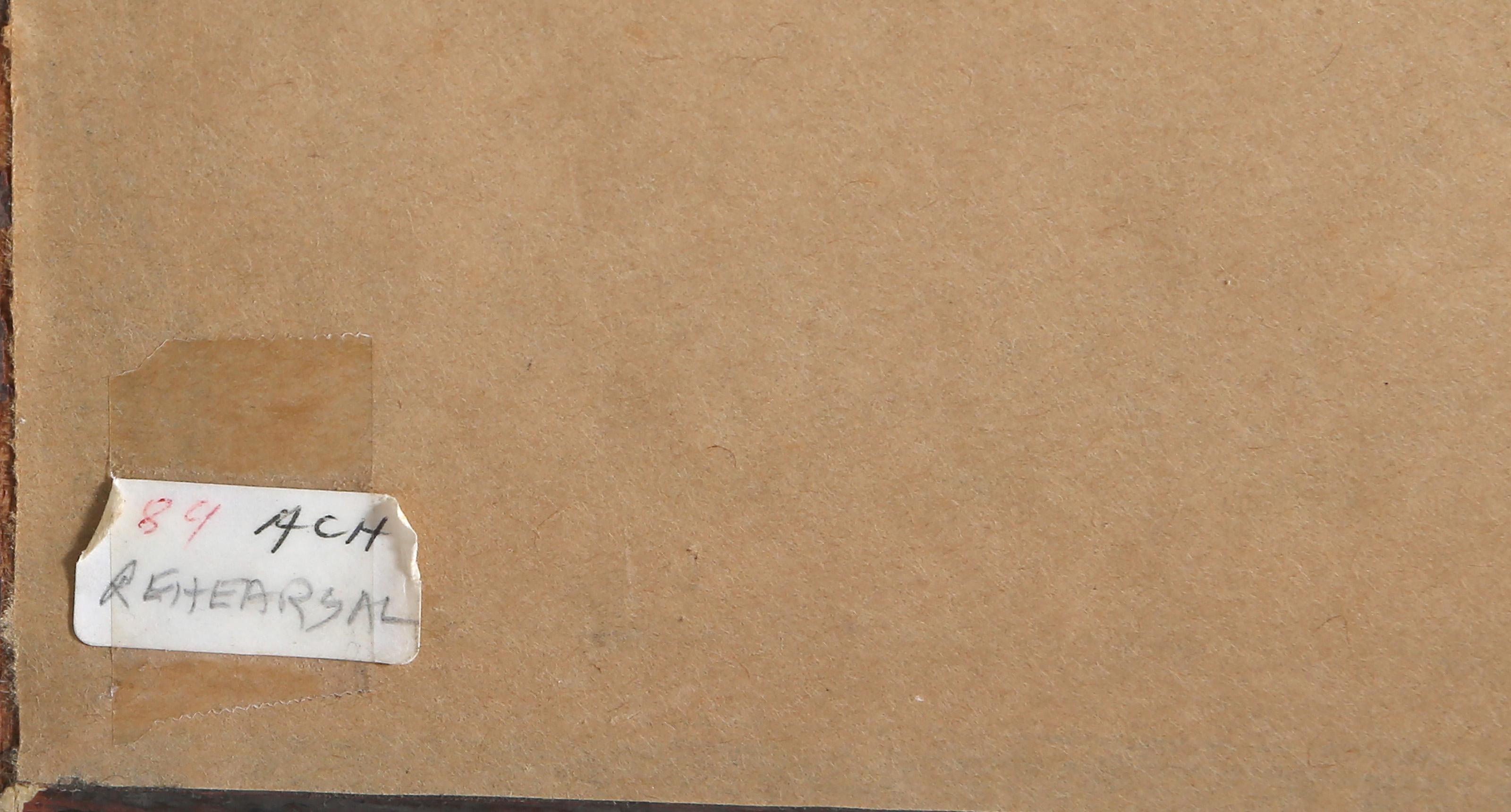 Alvin Carl Hollingsworth, estadounidense (1928 - 2000) - Ensayo, Año:  hacia 1970, Medio:  Litografía coloreada a mano, firmada abajo a la derecha, Tamaño:  33,02 x 25,4 cm (13 x 10 pulg.), Tamaño del marco:  22 x 18 pulgadas, Descripción:  En esta