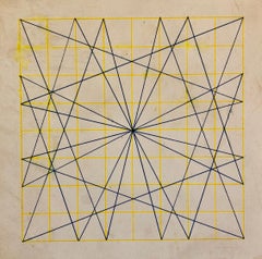 Ohne Titel 1960er Jahre Abstrakte geometrische expressionistische New Yorker Stable Gallery Zeichnung