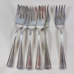 Alvin Estate Silverplate George Washington Cake Forks, set of 6