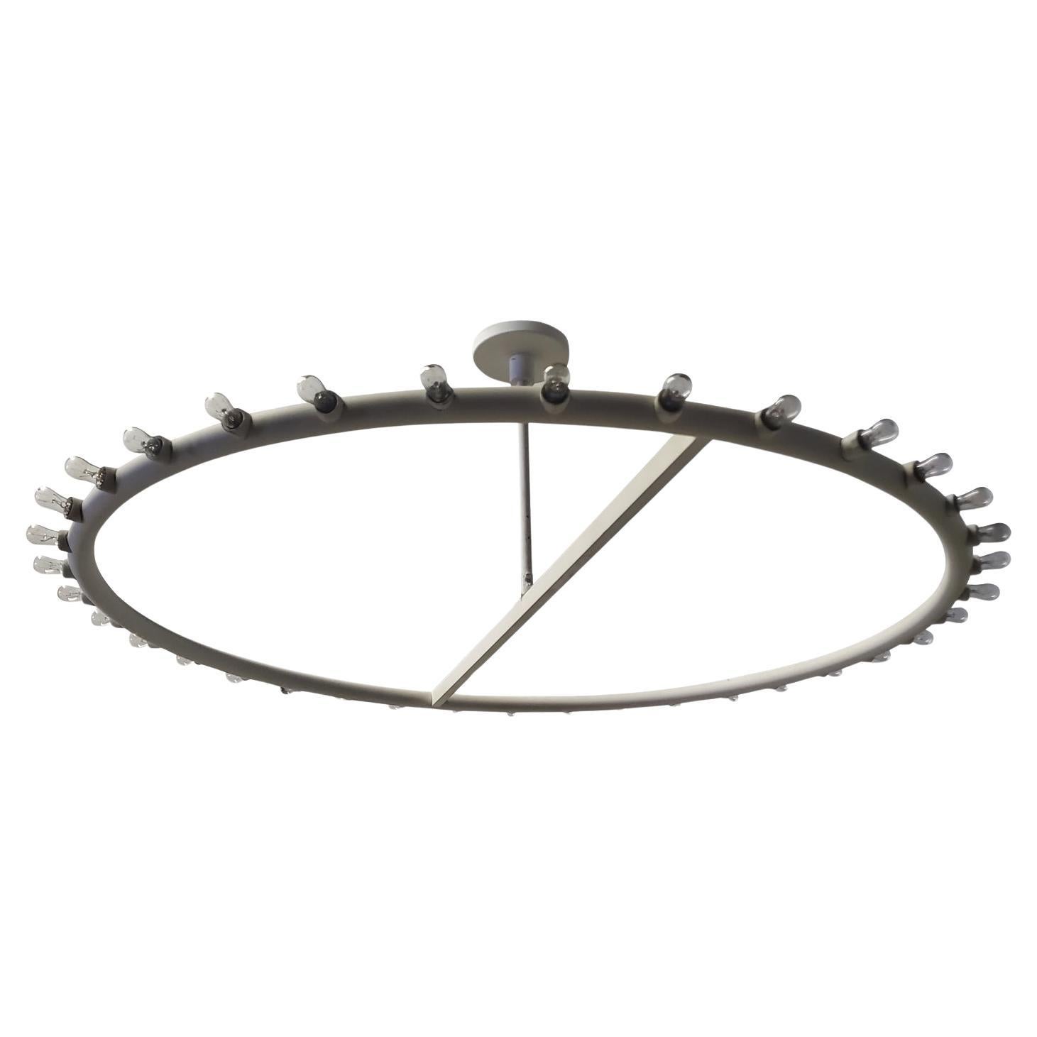Mid-Century Modern Alvin Lustig Ring Chandelier