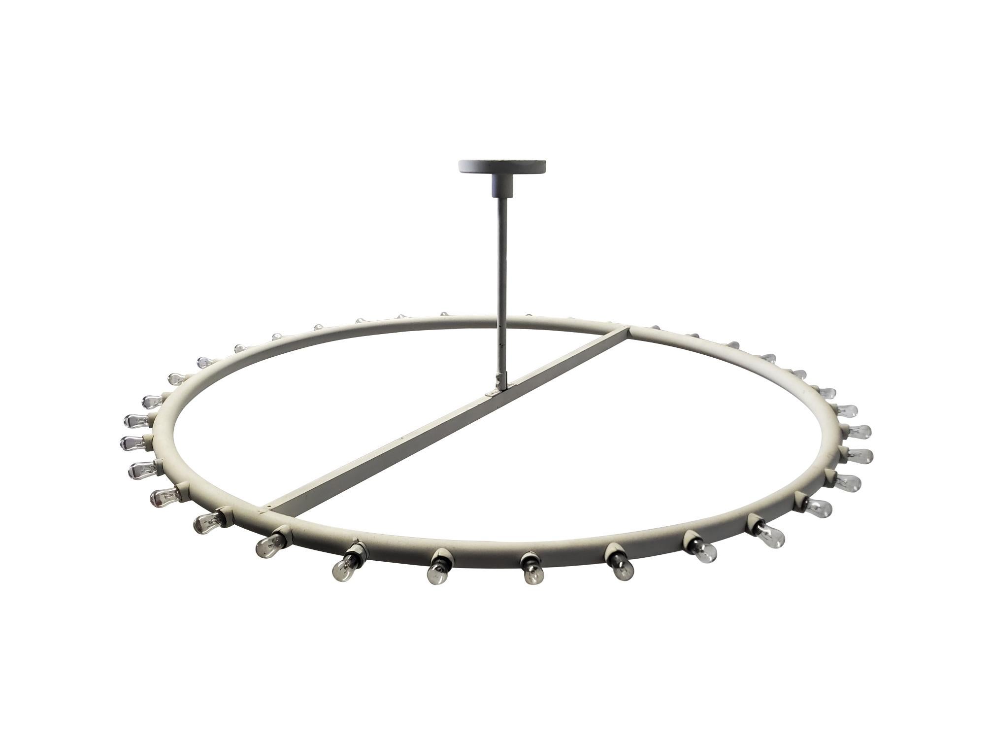 20th Century Alvin Lustig Ring Chandelier