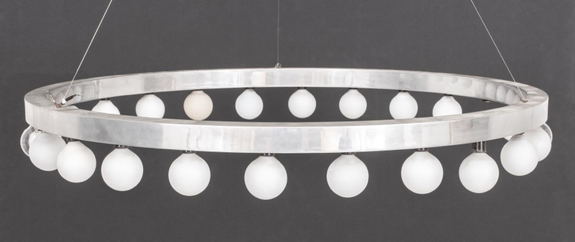 Alvin Lustig Style Mid-Century Modern Chandelier In Good Condition In Astoria, NY